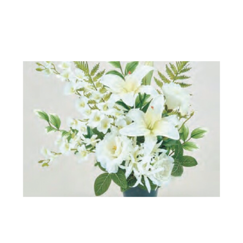 造花お供えカサブランカアレンジ左用