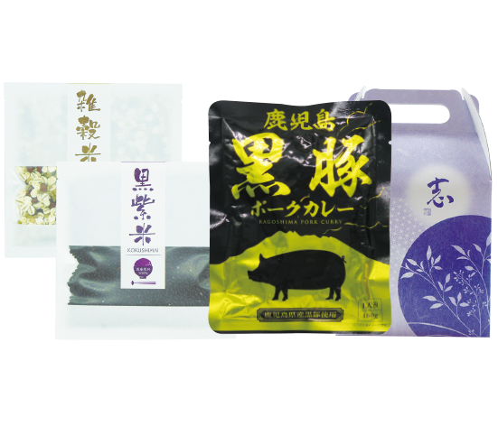 穀物と黒豚の旨み