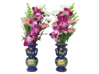 和風花瓶花（1対2つ)